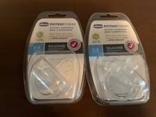 2 Chicco PhysioForma Silicone Orthodontic Pacifier 0-6 Month Open Airway NEW Lot