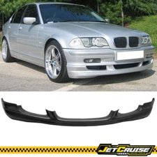 Fits 99-01 BMW E46 3-Series Sedan Euro Style Front Bumper Lip Spoiler Unpainted