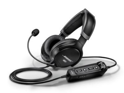 Bose A30 ANR Aviation Headset w/Bluetooth, Panel Powered LEMO 6