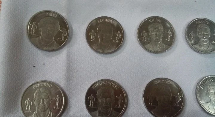 14 Real Madrid SILVER coin set RARE Ronaldo Famous stars 1902 - 2000 RARE lot - Image 3 of 4