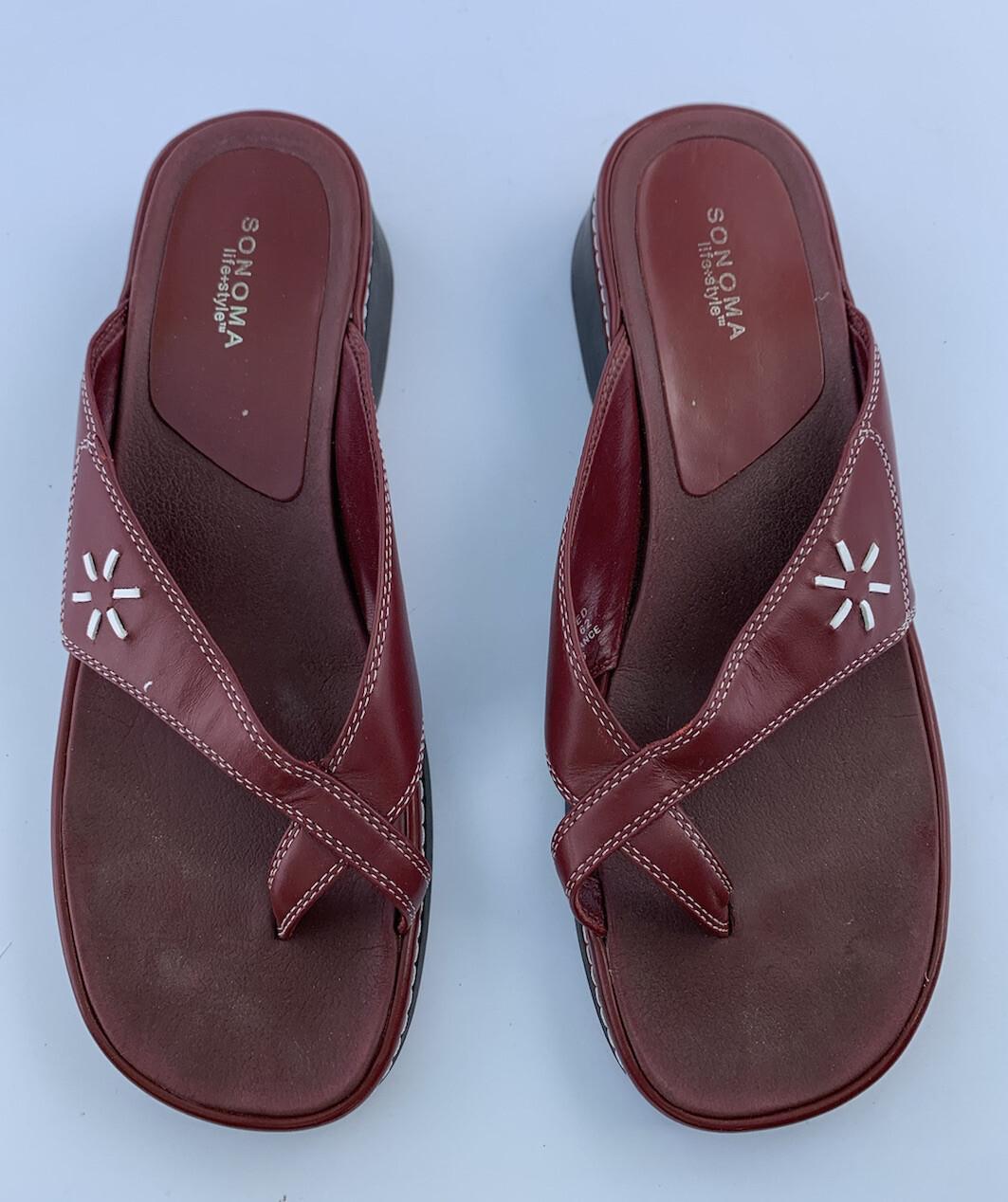 APL Sonoma Life + Style sandali donna 9 5 m M Horizon cinturino in pelle rosso