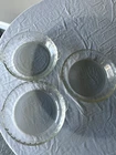 Vintage PYREX #228 Crimp Edge Clear Glass Deep Pie Dish 9" x  2" SET OF 3