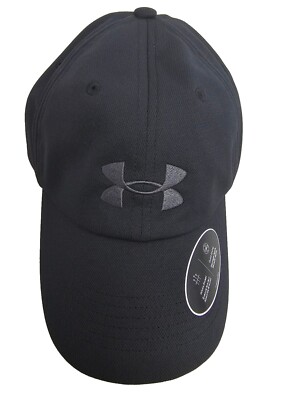 Women's Under Armour Black Lightweight Running Hat Adjustable Lightweight OSFM 