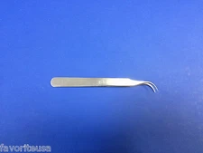 TWEEZERS PATTERN #7 STAINLESS STEEL ANTIMAGNETIC PRECISION CURVED TIP