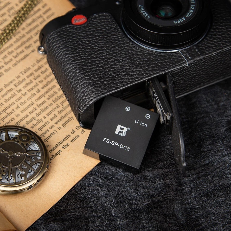 Para Leica X-E Typ 102 X2 X1 Negro Cuero Real Media Cámara Estuche Bolsa Cubierta Foto 2 de 4