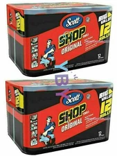 SCOTT Blue Original Multi Purpose Paper Shop Towels 55 Sheets Roll 24 Rolls