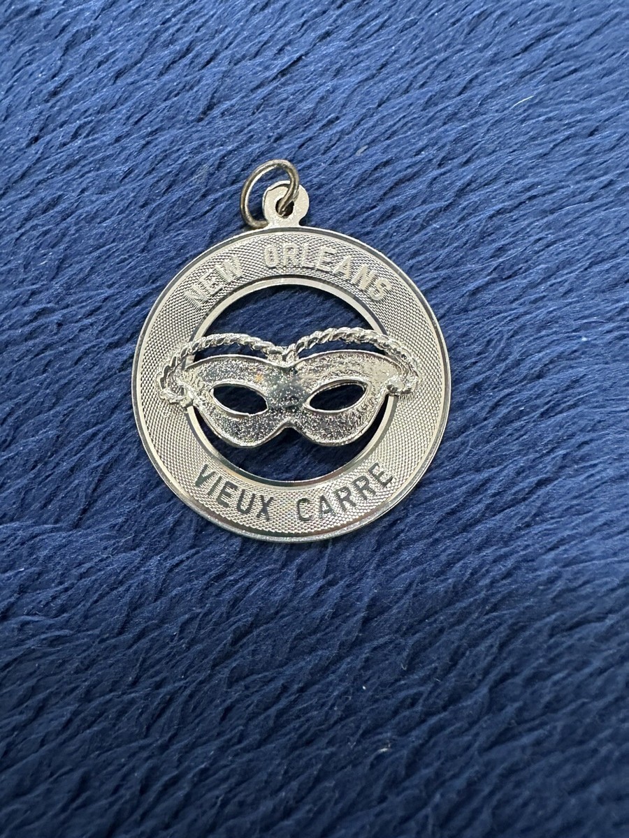 TC Signed Sterling Silver 925 New Orleans Vieux Carre Charm, 1.25”