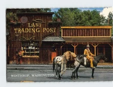 Postcard Last Trading Post Winthrop Washington
