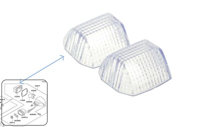 Indicator Signal Lamp Lens For Kawasaki 2002-05 Ninja ZX-12R
