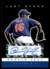 2007 Just Stars J7 Autograph Black Editoin Donald Veal Auto 08/25 Cubs #23 Card