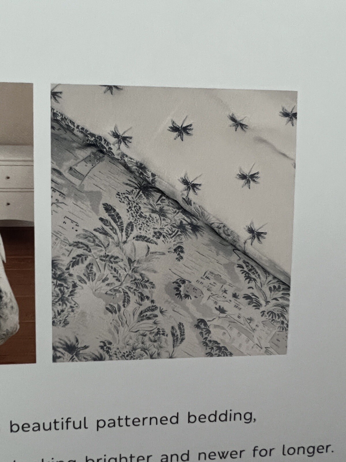 M&S Duvet Cover & Pillow Case Bedset Landscape Print Riversible Cotton