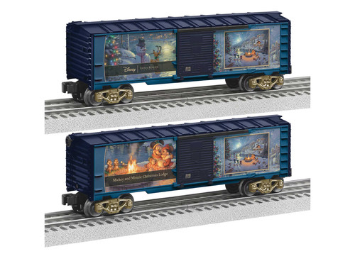 Lionel 2428160 Thomas Kinkade Disney Mickey Navidad Lodge Boxcar Tren Calibre O | Condition: New