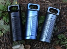 Titanium Waterproof Outdoor Travel Mini Pill Case Box Capsule Bottle Holder