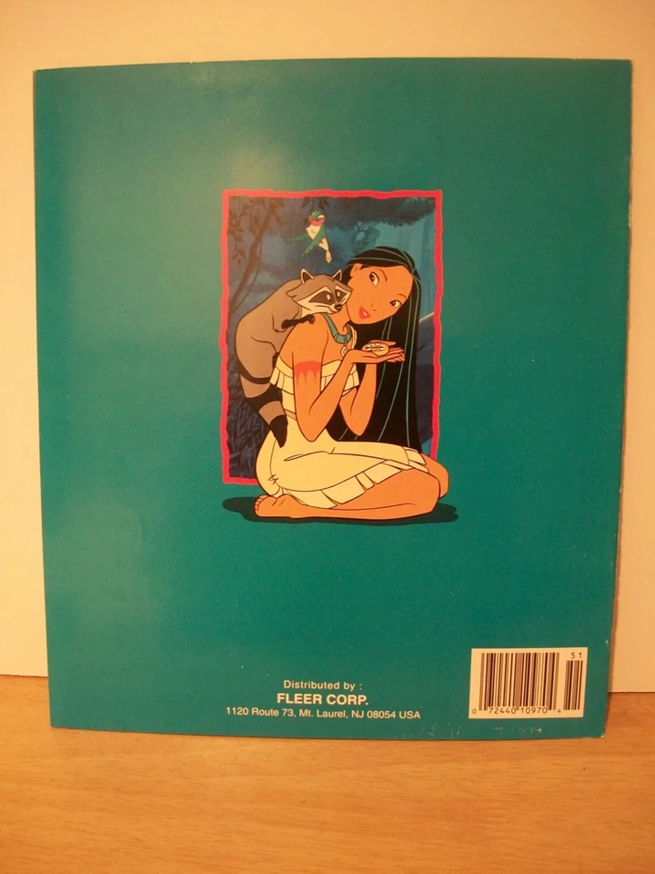 Álbum de pegatinas fabulosamente vintage de Pocahontas PANINI de Disney - 1995 sin usar Foto 2 de 2