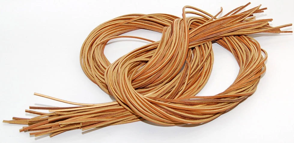 Leather shoelaces top for boat shoes