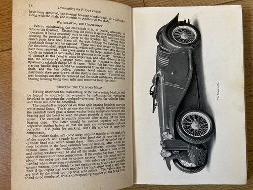 Tuning and Maintenance of MG's. 1954 Book - Picture 6 of 8