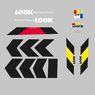 LOOK Bernard Hinault Fahrradrahmen Sticker - Decals n.860