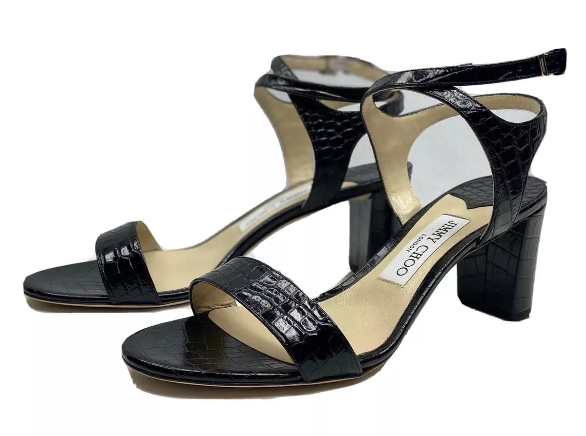 Jimmy Choo Women s Marine 65 High Heel Sandals Size US 10 EU 40