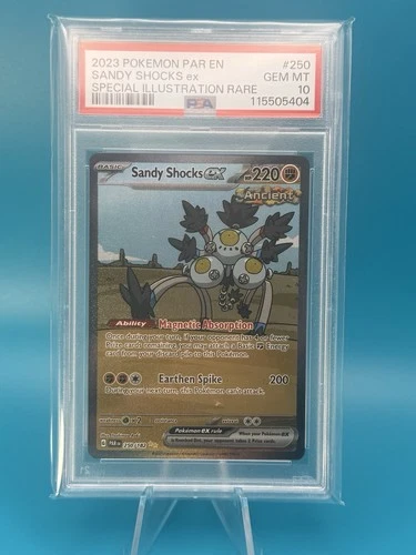 Sandy Shocks ex 250/182 SV04: Paradox Rift Illustrator Rare Holo PSA 10