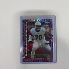 2025 TOPPS CHROME PURPLE FOOTBALL REFRACTOR #3 PARIS JOHNSON JR. CARDINALS