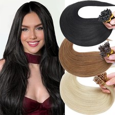 Thick Nano Ring Hair Extensions Nano Loop Link Beads Tip Russian Remy Human Hair