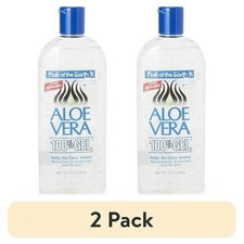 Fruit of the Earth Aloe Vera Moisturizing Gel, Unscented 12 Oz  2 Pack 