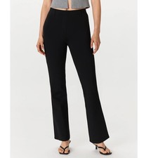 Quince Ultra Stretch Ponte Bootcut Pants Black Tall Large NWT Career Minimal