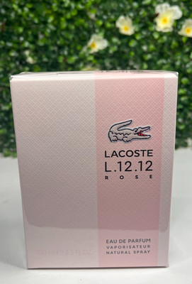 L.12.12 ROSE BY LACOSTE EAU DE PARFUM SPRAY 3.3 OZ (100 ML) FOR WOMEN