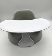 Bumbo Multi Infant Seat - Cool Gray With Safety Harness and Tray