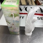 Vintage Avon Swan Lake Decanter Milk Glass Charisma Cologne Full With Box 3 oz.