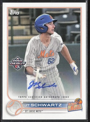 2022 Topps Pro Debut #PD-177 JT Schwartz Auto | eBay