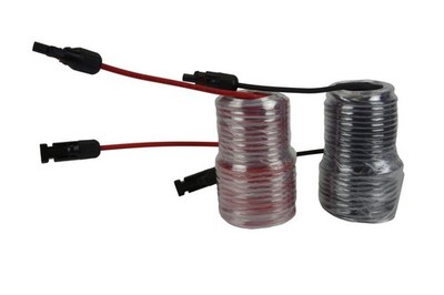 TEMCo Solar Panel Extension Cable 10 AWG 60 Ft Red + 60 Ft Black w/Staubli MC...