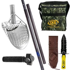CKG Sand Scoop for Metal Detecting Stainless Steel Beach Shovel, Full Set Inc...