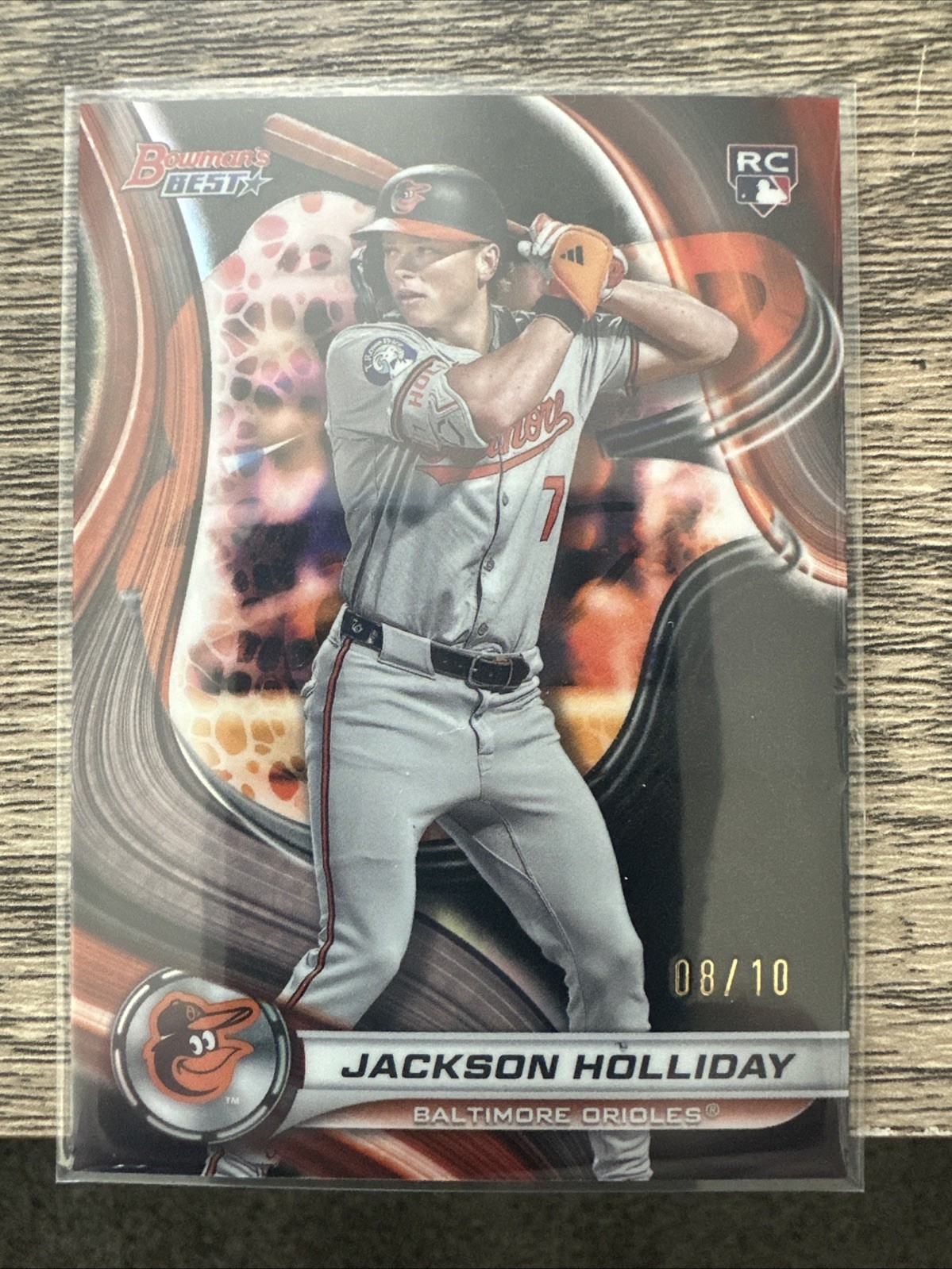 2024 Bowman's Best Jackson Holliday #13 Black Refractor /10 (RC)