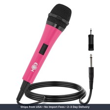 Wired Microphone For Karaoke Pink - Unidirectional Dynamic Vocal Microphone -