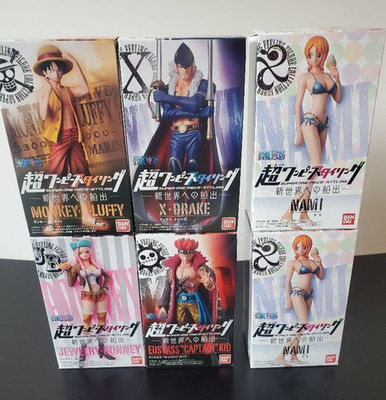 Super One Piece Styling Figur 6er Set Segel für die Neue Welt Alle Typen Set
