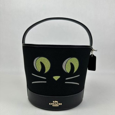 COACH   CW532  Trick Or Treat Bucket With Halloween Cat