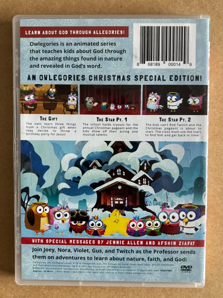 Owlegories Vol 4 The Gift The Star 2016 USA Christmas Edition Release DVD - Image 2 of 2