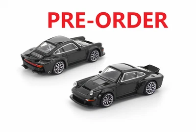 POP RACE (Pre-order) POPRACE 1/64 SINGER DLS TURBO (ROAD) BLACK Diecast Model Car