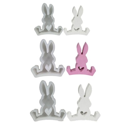Easter Rabbit Resin Molds Rabbit Molds for Making DIY Craft