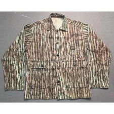 Vintage Liberty Realtree Treebark Camo Overshirt Medium Big Pocket USA 43" Chest