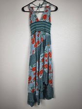 Free People Floral Smocked Maxi Dress XS