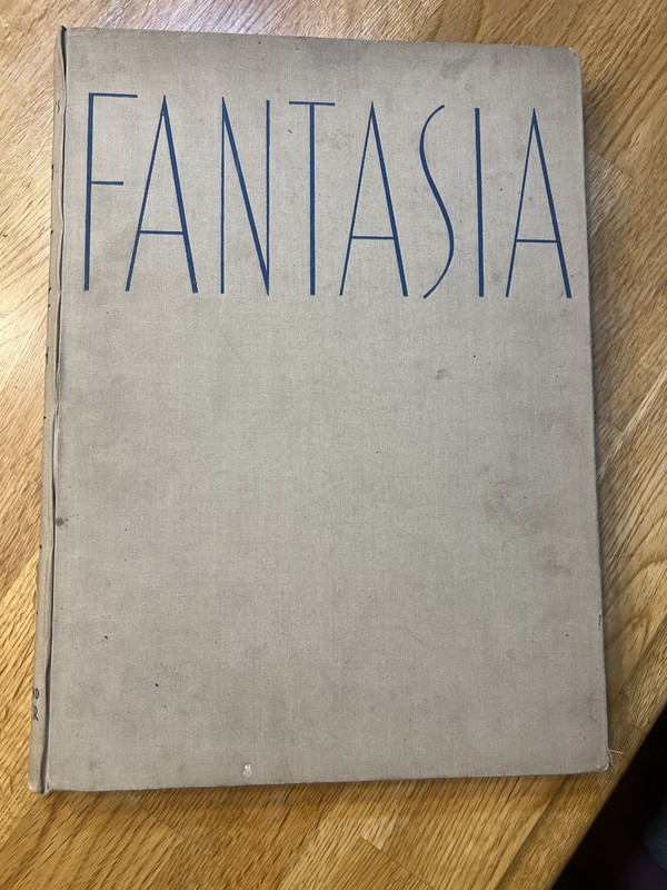 Fantasia 1940 Walt Disney Book by Deems Taylor. Second Printing.