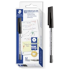 Staedtler Stick 430M Ballpoint Pen - Medium - Box of 20
