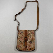 Vintage Patricia Nash Leather Purse Flower Crossbody Bag Purse EUC