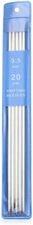 5Pcs Double Pointed Stainless Steel Knitting Needles Set 3.5mm Crochet DIY Craft