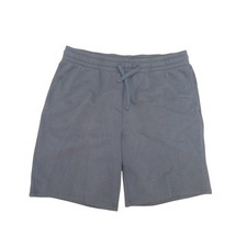 TEK GEAR Men's Gray Ultra Soft Fleece 9" Inseam Drawstring Waist Shorts Sz M
