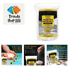 Detoxifying 100% Pure Dead Sea Salt - Resealable 19 Lbs Pack for Soothing Bath