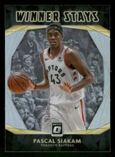 Pascal Siakam Winner Stays Prizm 2020-21 Donruss Optic #15 Card TCCCX
