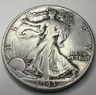 1943 Walking Liberty Half Dollar T4